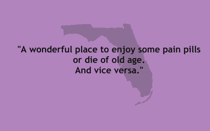 The 50 American States Summed Up In One Sentence (50 pics)