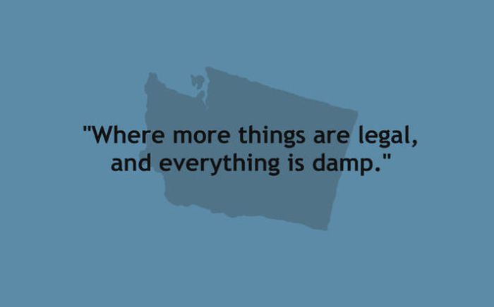 The 50 American States Summed Up In One Sentence (50 pics)