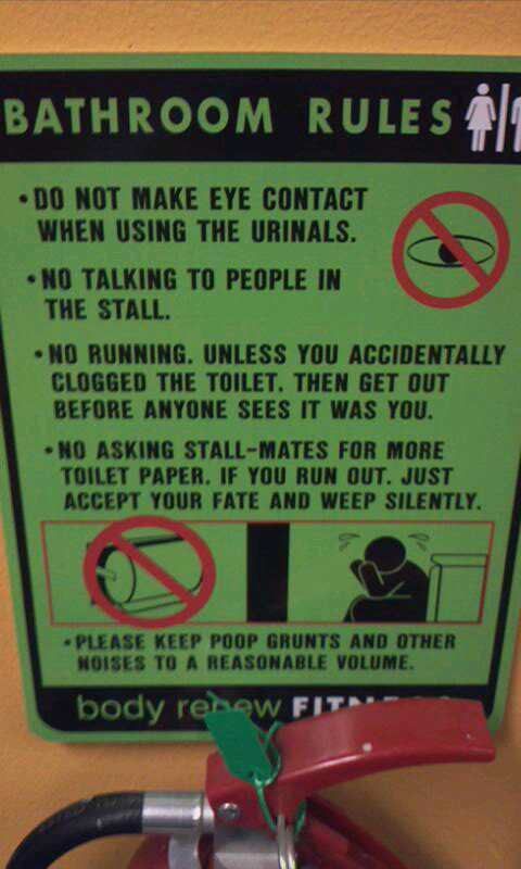 Sometimes The Bathroom Has Hilarious Signs (24 pics)