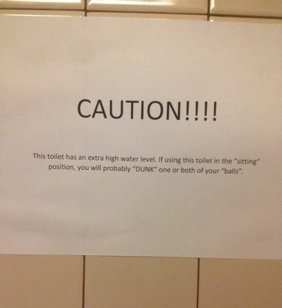 Sometimes The Bathroom Has Hilarious Signs (24 pics)