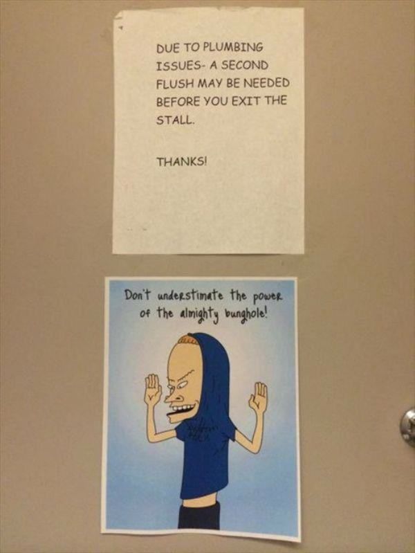 Sometimes The Bathroom Has Hilarious Signs (24 pics)