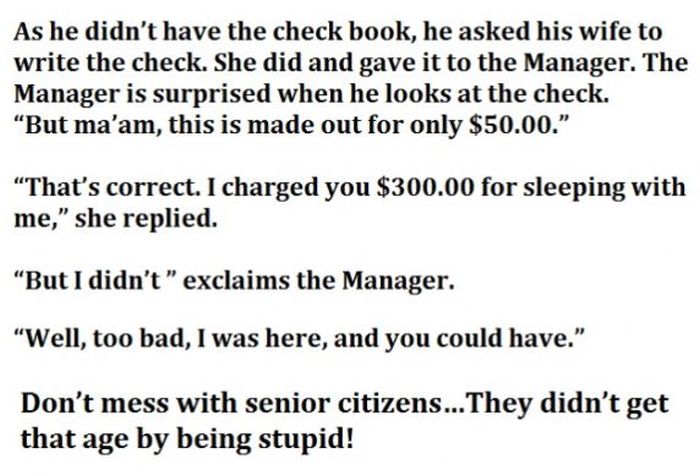 Hotel Manager Overcharges Senior Citizens But They Win In The End (4 pics)