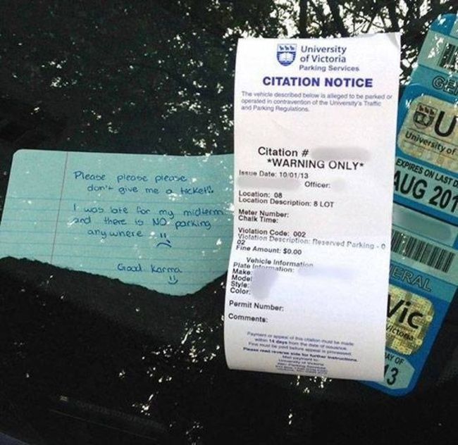 How To Get Out Of A Parking Ticket In Canada (2 pics)
