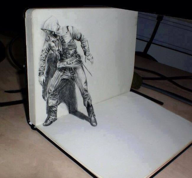 This 3D Drawing Is Amazing (3 pics)