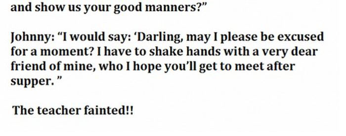 Teacher Tries To Teach Her Students Manners And Their Replies Are Hilarious (3 pics)