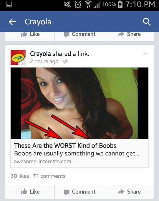This Is What Happens When Crayola's Facebook Page Gets Hacked (6 pics)