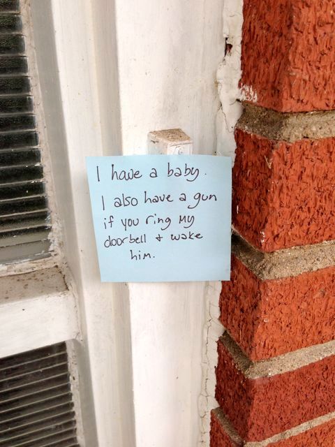 Funny Doorbell Notes From Angry Moms (17 pics)