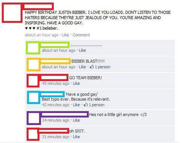 Facebook Typos Gone Horribly Wrong (18 pics)