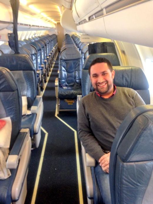 Forget First Class, This Guy Got The Plane To Himself (2 pics)