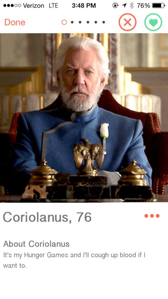 When Characters From The Hunger Games Get On Tinder (16 pics)