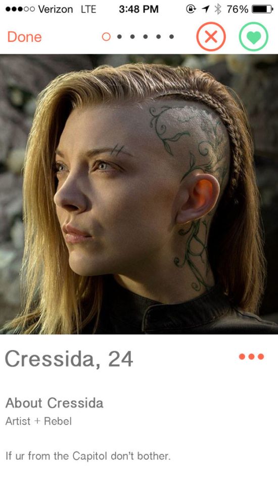 When Characters From The Hunger Games Get On Tinder (16 pics)