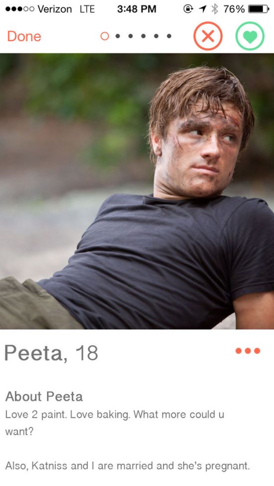 When Characters From The Hunger Games Get On Tinder (16 pics)