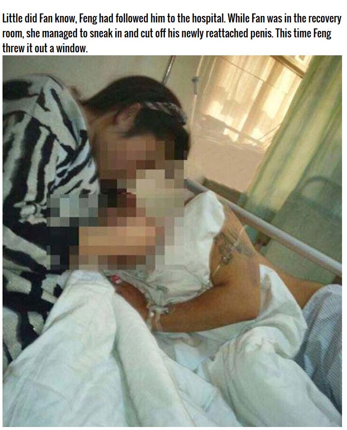 Woman Cuts Off Husband's Manhood Twice In One Day (4 pics)