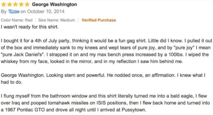 This Review Just Screams America (2 pics)