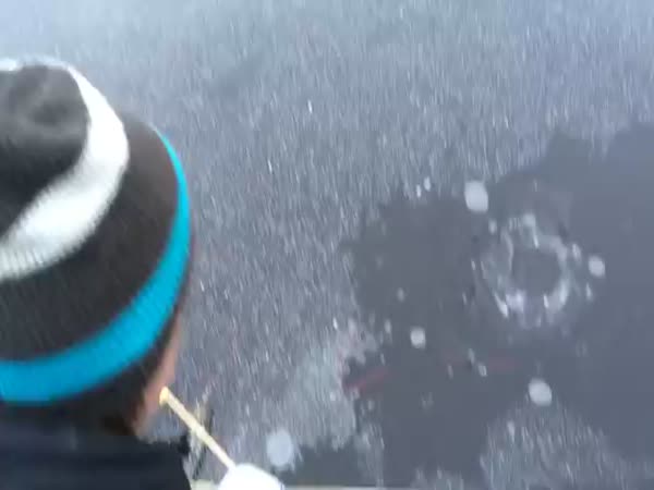Fireworks Under Ice