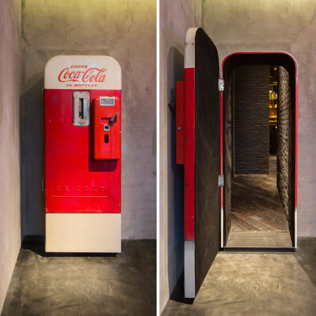 There's Something Awesome Hidden Behind This Coke Machine (9 pics)