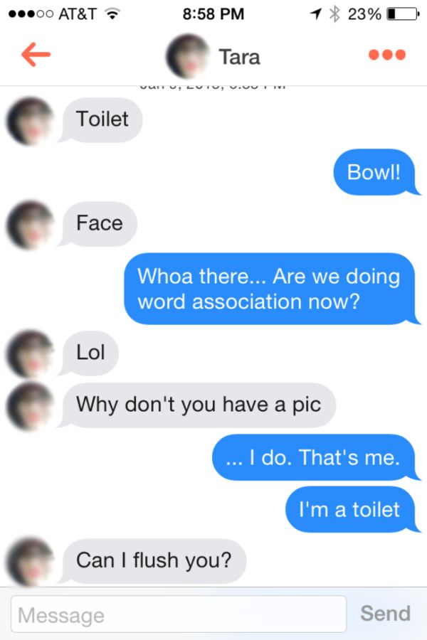 Man Gets Over 200 Matches Posing As A Toilet On Tinder (18 pics)