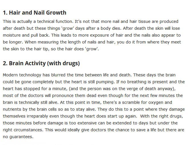 10 Body Functions That Continue To Work After Death (6 pics)