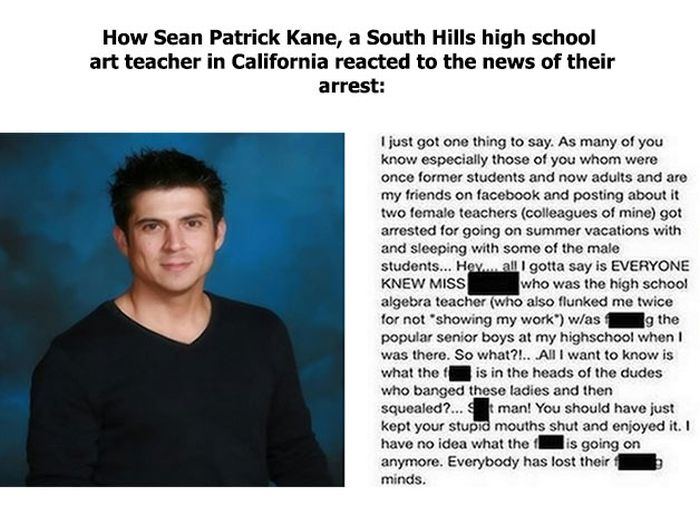 The Facebook Post That Got A Teacher Suspended (2 pics)