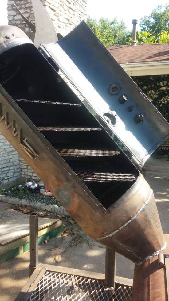 Scrap Metal Turned Into A Cool Barbecue Smoker (13 pics)