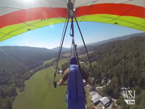Man Crashes Hang Glider Into Cabin