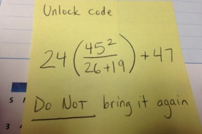 That's One Way To Teach Math (3 pics)