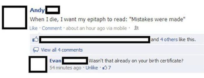 Insanely Funny Insults From The Internet (40 pics)