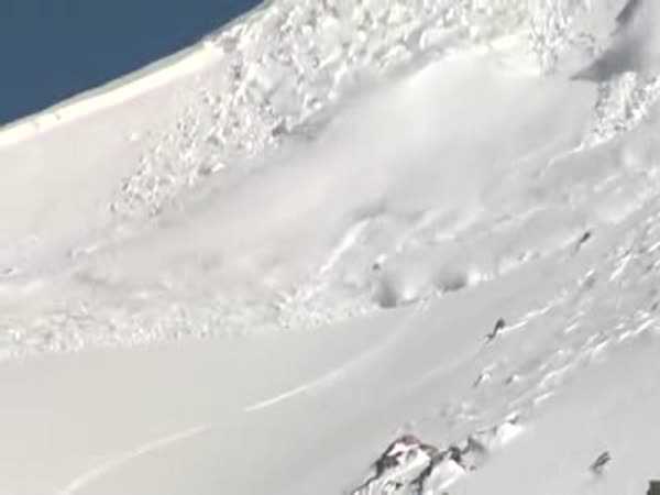 Snowboarder Hit By Avalanche
