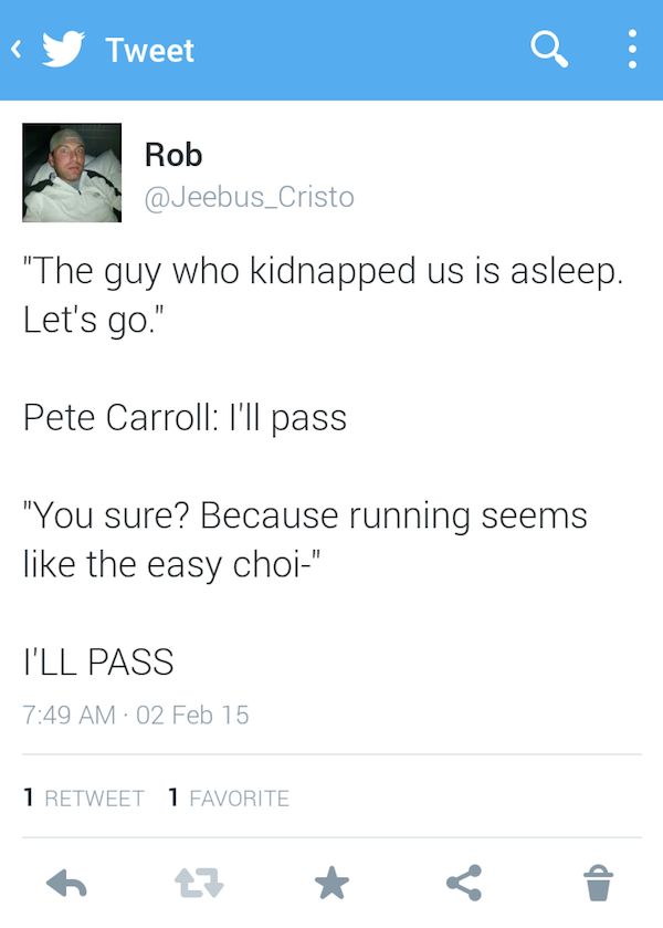 The Best Memes From Super Bowl XLIX (23 pics)