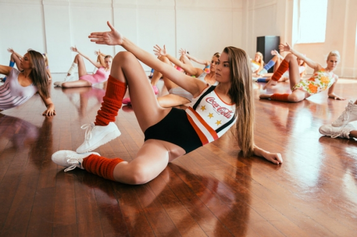 These Sexy Models Got Down On Some 80s Style Aerobics (25 pics)
