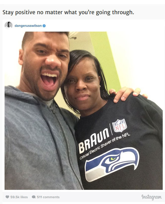 After Losing The Super Bowl Russell Wilson Visited The Children's Hospital (8 pics)
