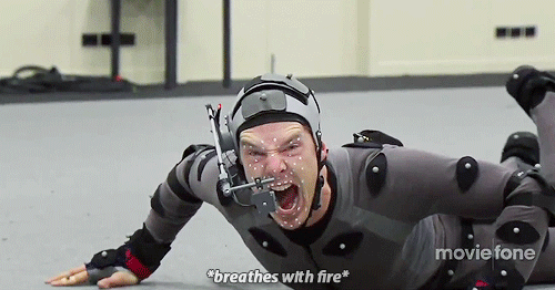 This Is How Benedict Cumberbatch Brought Smaug The Dragon To Life (10 gifs)