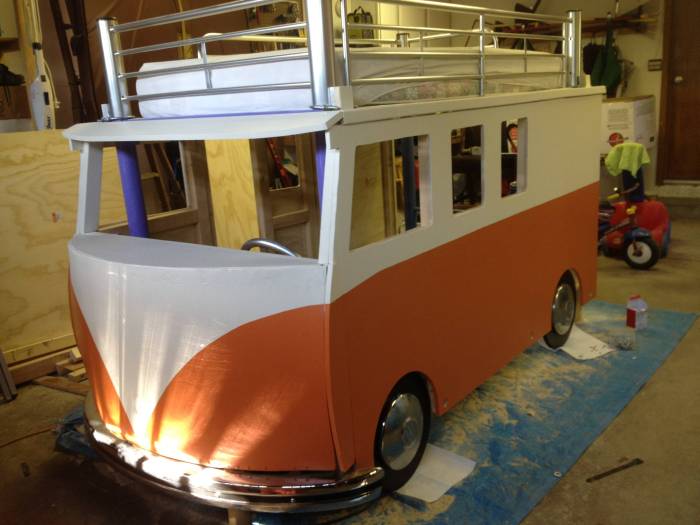 How To Build A VW Bus Bed For $100 (26 pics)