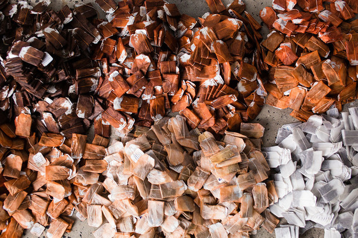This Artist Created Something Incredible With 20,000 Teabags (9 pics)