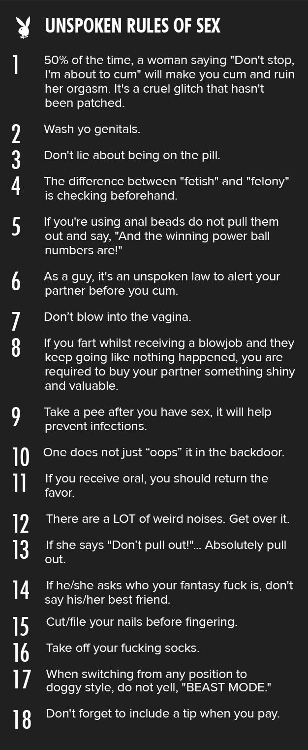 Playboy's Unspoken Rules Of Sex