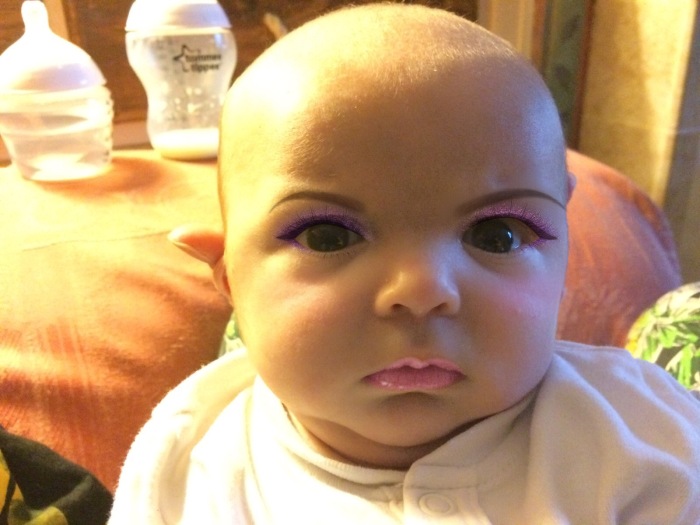 Mom Edits 7 Week Old Son's Photos With A Makeup App (7 pics)
