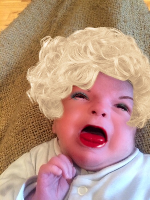 Mom Edits 7 Week Old Son's Photos With A Makeup App (7 pics)