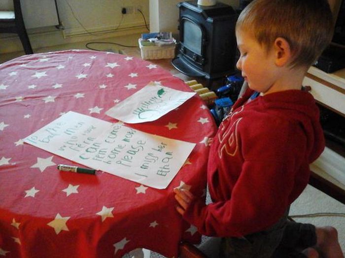 4 Year Old Writes Heartbreaking Letter After His Puppy Gets Stolen (3 pics)