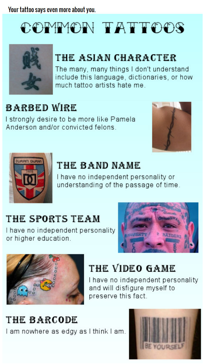 Funny Facts And Truths You Should Think About Before Getting A Tattoo (14 pics)