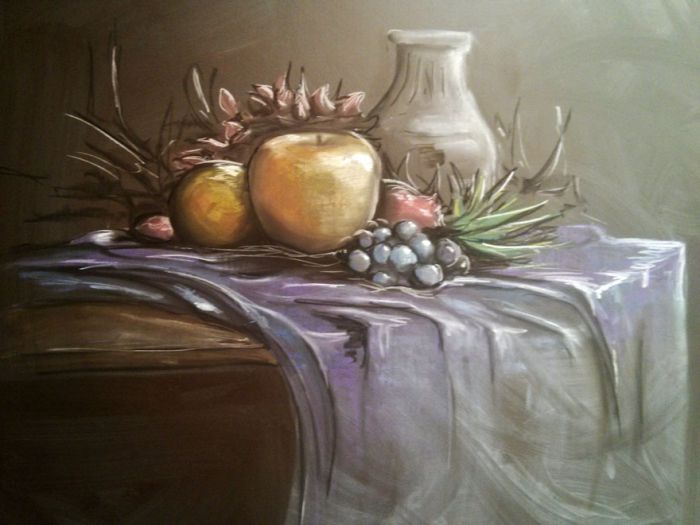 Teacher Uses Amazing Chalkboard Artwork To Inspire His Students (7 pics)