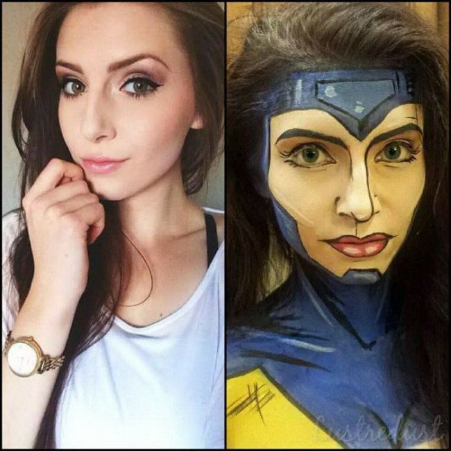 These People Used Makeup To Transform Into Comic Book Characters (13 pics)