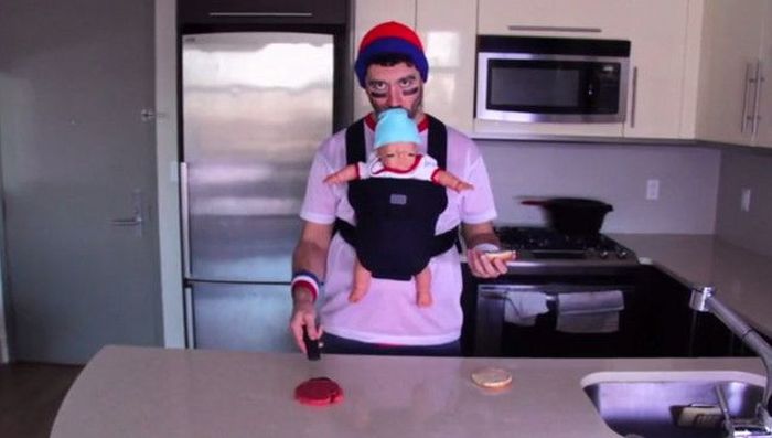 This Fake Baby Will Help You Get Away With Drinking In Public (4 pics)