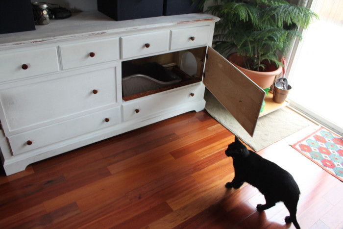 The Perfect Way To Hide Your Cat's Litter Box (16 pics)
