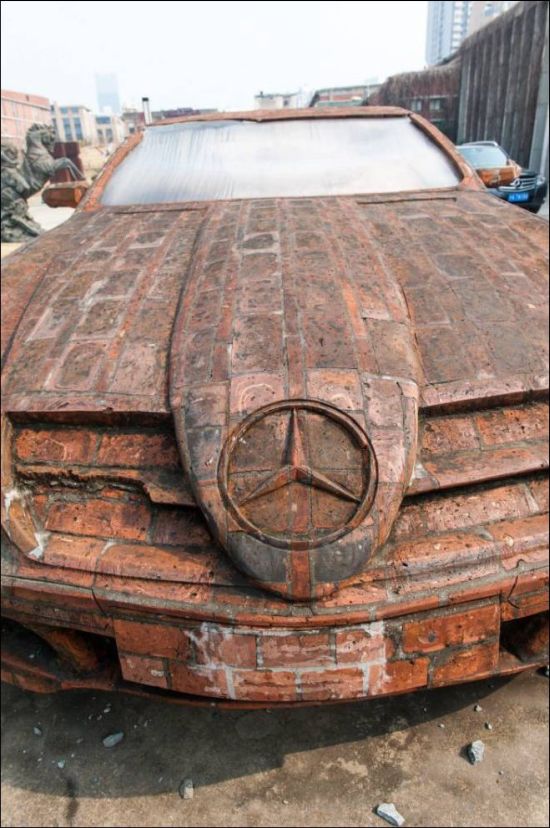 This Mercedes Is Made Of Bricks (3 pics)