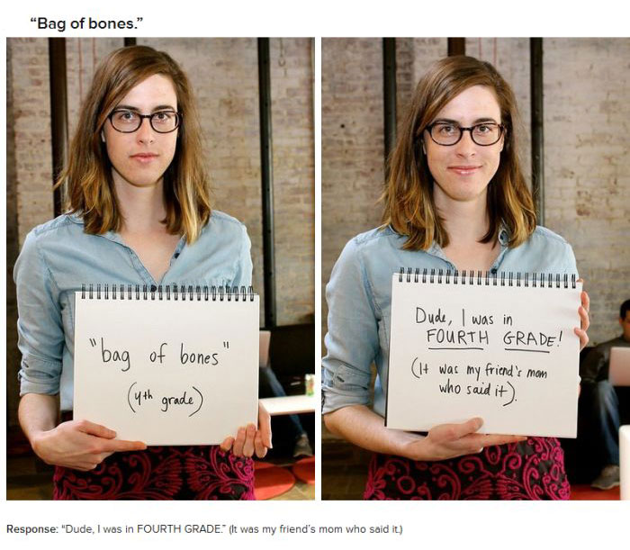18 Women Respond To Mean Things People Said About Their Bodies (18 pics)