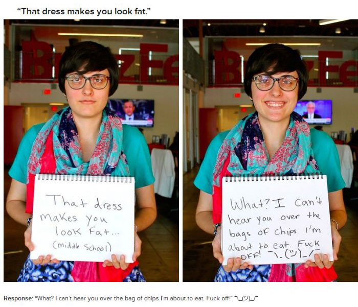 18 Women Respond To Mean Things People Said About Their Bodies (18 pics)