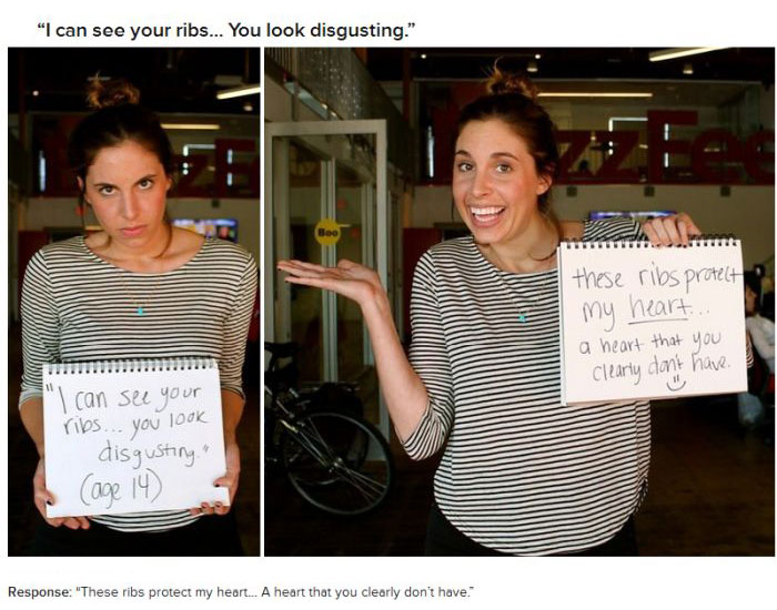 18 Women Respond To Mean Things People Said About Their Bodies (18 pics)