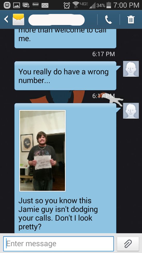 This Wrong Number Text Got Out Of Control (5 pics)