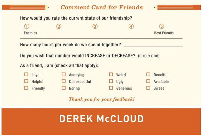 These Comment Cards Help You Score Your Personal Relationships (10 pics)