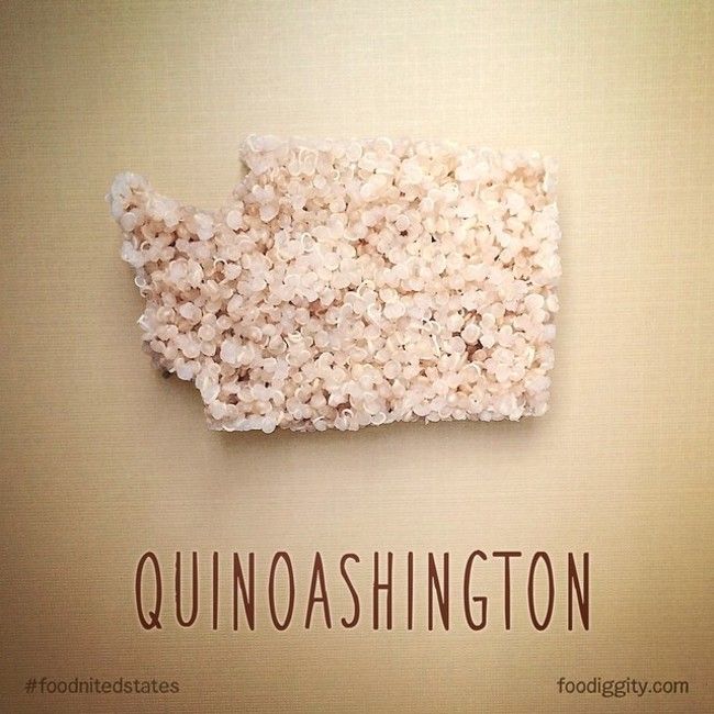 Dad And His Son Are Creating A Map Of The US With Puns And Food (25 pics)